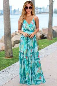 Cami Dress | Crisscross Printed Surplice Dress