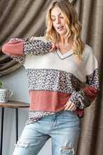 Load image into Gallery viewer, Exposed Seam Top | Color Block Long Sleeve Top
