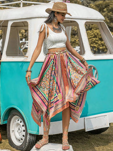 Handkerchief Skirt | High Waist Bohemian Skirt