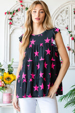 Load image into Gallery viewer, Tiered Top | Heimish Full Size Round Neck Star
