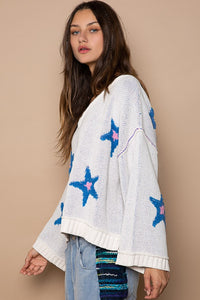 Star Patch Sweater | Long Sleeves