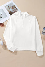 Load image into Gallery viewer, Half Zip Long Sleeve Sweatshirt
