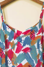 Load image into Gallery viewer, Maxi Dress | Multi-Color Abstract Print Spaghetti Straps
