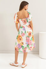 Load image into Gallery viewer, Flutter Sleeve Dress |  Floral Smocked Dress
