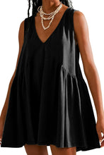 Load image into Gallery viewer, Womens Mini Dress-Plunge Wide Strap Mini Tank Dress | Dress
