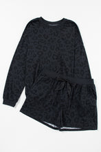 Load image into Gallery viewer, Leopard Print Shorts Set | Satin Tie Shorts Two Piece Set
