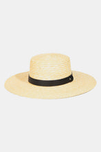 Load image into Gallery viewer, Flat Brim Straw Weave Hat
