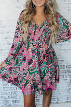 Load image into Gallery viewer, Boho Paisley Print Ruffle Hem Dress
