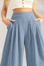 Load image into Gallery viewer, Womens Wide Leg Pants | Pocketed High Waist Wide Leg Pants | pants
