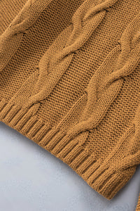 Cuddle Weather Cable Knit Handmade Turtleneck Sweater | Tops/Sweaters & Cardigans