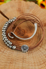 Load image into Gallery viewer, Multi-Layer Bracelet | Brown Daisy Beading Alloy
