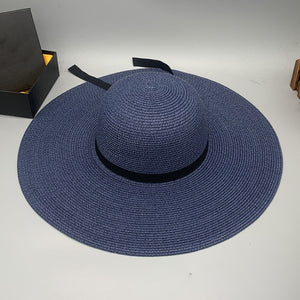 Paper Braided Wide Brim Hat