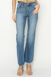 Bootcut Jeans | RISEN Mid-Rise Frayed Hem