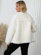 Load image into Gallery viewer, Pocketed Sherpa Zip Up Long Sleeve Jacket
