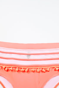 Pink Mesh Insert High waisted swimsuits | Swimwear/High Waisted Swimsuit