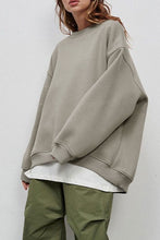 Load image into Gallery viewer, Oversize Round Neck Sweatshirt | Dropped Shoulder
