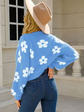 Load image into Gallery viewer, Angel Wings Flower Cardigan Sweater
