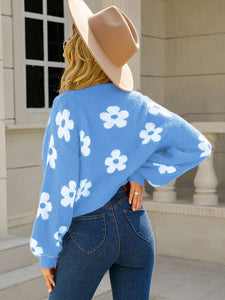 Angel Wings Flower Cardigan Sweater