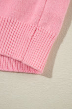 Load image into Gallery viewer, Peach Blossom Flower Detail Knitted Sweater
