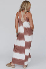 Load image into Gallery viewer, Maxi Dress | White Striped Tie Dye Dress
