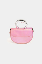 Load image into Gallery viewer, Pink Glossy Semi Circle Top Handle Bag
