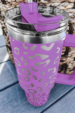 Load image into Gallery viewer, Double Insulated Cup | Purple Leopard Spotted Stainless
