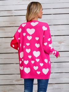 Angel Wing Hearts Long Sleeve Cardigan