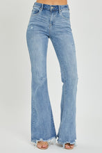 Load image into Gallery viewer, RISEN High Rise Frayed Hem Flare Jeans
