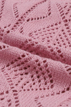 Load image into Gallery viewer, Pink Hollow-out Openwork Knit Cardigan
