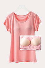 Load image into Gallery viewer, Short Sleeve T-Shirt with Bra
