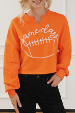 Load image into Gallery viewer, Orange Sweatshirt | Game Day Lettering
