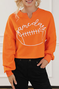 Orange Sweatshirt | Game Day Lettering