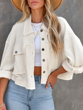 Load image into Gallery viewer, Button Up Denim Jacket | Long Sleeve Pockets
