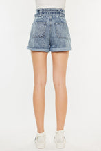 Load image into Gallery viewer, Blue Jean Shorts | Kancan Ultra High Rise Paperbag Blue Denim Shorts | Blue Jeans
