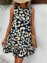 Load image into Gallery viewer, Tank Dress | Tied Leopard Round Neck Tank Dress
