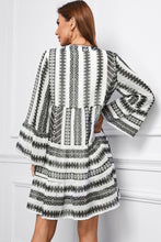 Load image into Gallery viewer, Tiered Dress | Flared Sleeves Printed Dress
