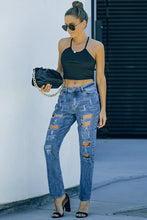 Load image into Gallery viewer, Buttoned Pockets Distressed Jeans | Bottoms/Jeans
