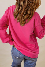 Load image into Gallery viewer, Graphic Sweatshirt | Strawberry Pink Double Heart Patch
