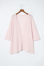 Load image into Gallery viewer, Pink Sheer Lightweight Knit Long Sleeve Cardigan
