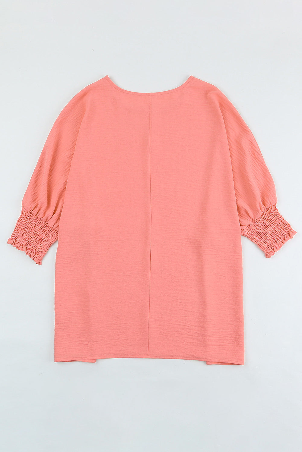 Pink Smocked Wrist Shift Top | Tops/Tops & Tees