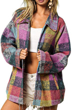 Load image into Gallery viewer, Plaid Jacket | Multi-Color Pocketed Shacket
