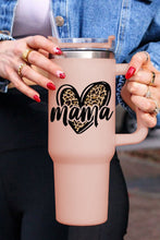 Load image into Gallery viewer, Pink mama Leopard Heart Shape Stainless Steel Insulate Cup 40oz | Accessories/Tumblers
