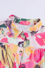 Load image into Gallery viewer, Shirt Dress | Multi-Color Floral Print Short Sleeve
