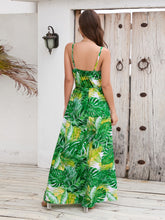 Load image into Gallery viewer, Maxi Dress | Printed Surplice Spaghetti Strap Dress
