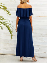 Load image into Gallery viewer, Maxi Dress | Off-Shoulder Slit Long Dress
