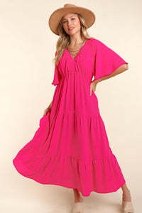 Haptics Tiered Babydoll Maxi Dress with Side Pocket | Dress