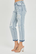 Load image into Gallery viewer, RISEN Mid-Rise Sequin Patched Jeans | Blue Jeans
