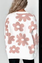 Load image into Gallery viewer, Flower Top | Round Neck Long Sleeve Knit Top
