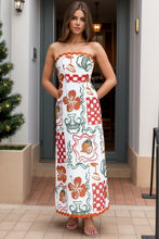 Load image into Gallery viewer, Printed Tube Maxi Dress
