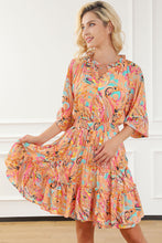 Load image into Gallery viewer, Multicolour Paisley Print Frilled Mini Dress | Dresses/Mini Dresses
